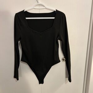 Black Long-Sleeve BodySuit Size Large